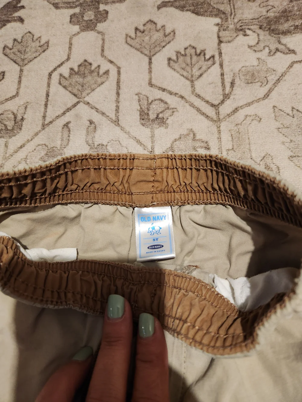 Old Navy Boys  Light Beige Cargo Drawstring Shorts